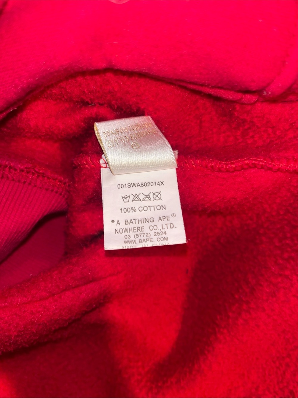 BAPE - A Bathing Ape Red Camo Full Zip Men's Size Large - Picture 6 of 6